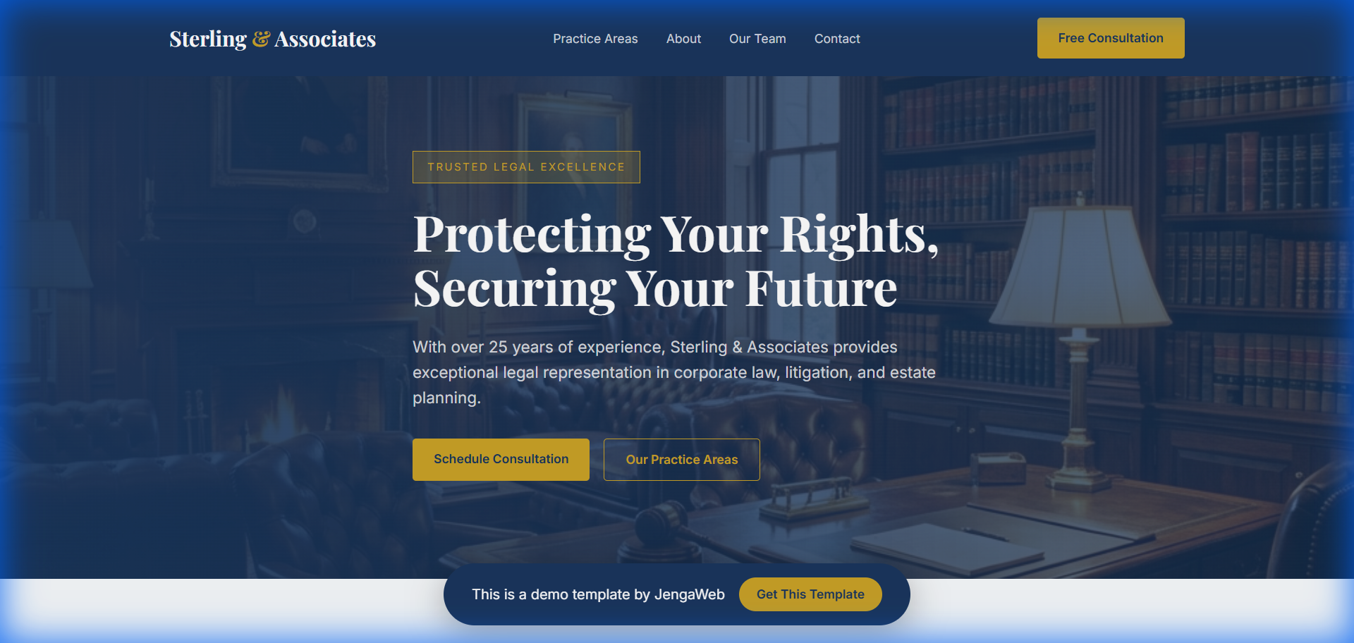 Law Firm Template Preview