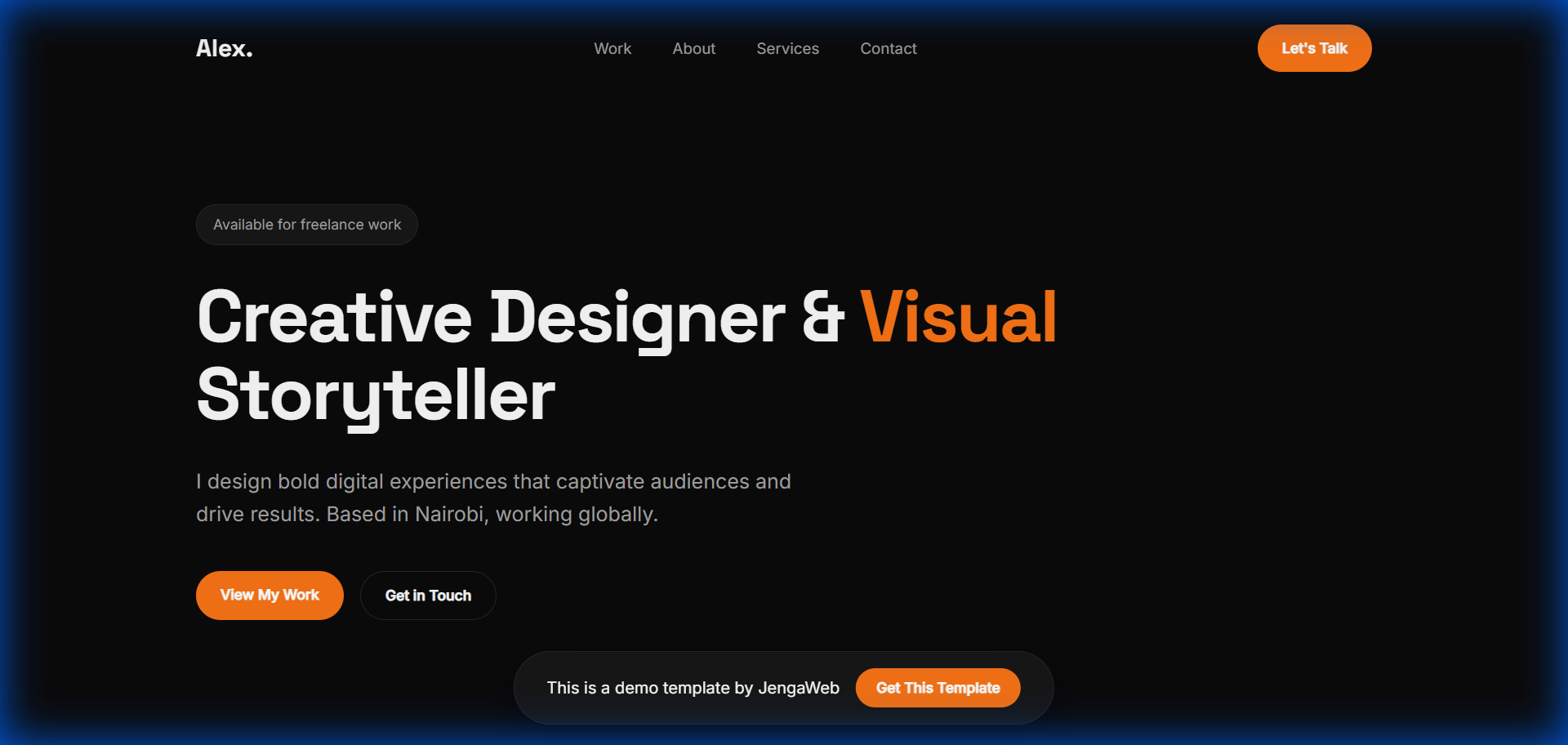 Portfolio Template Preview