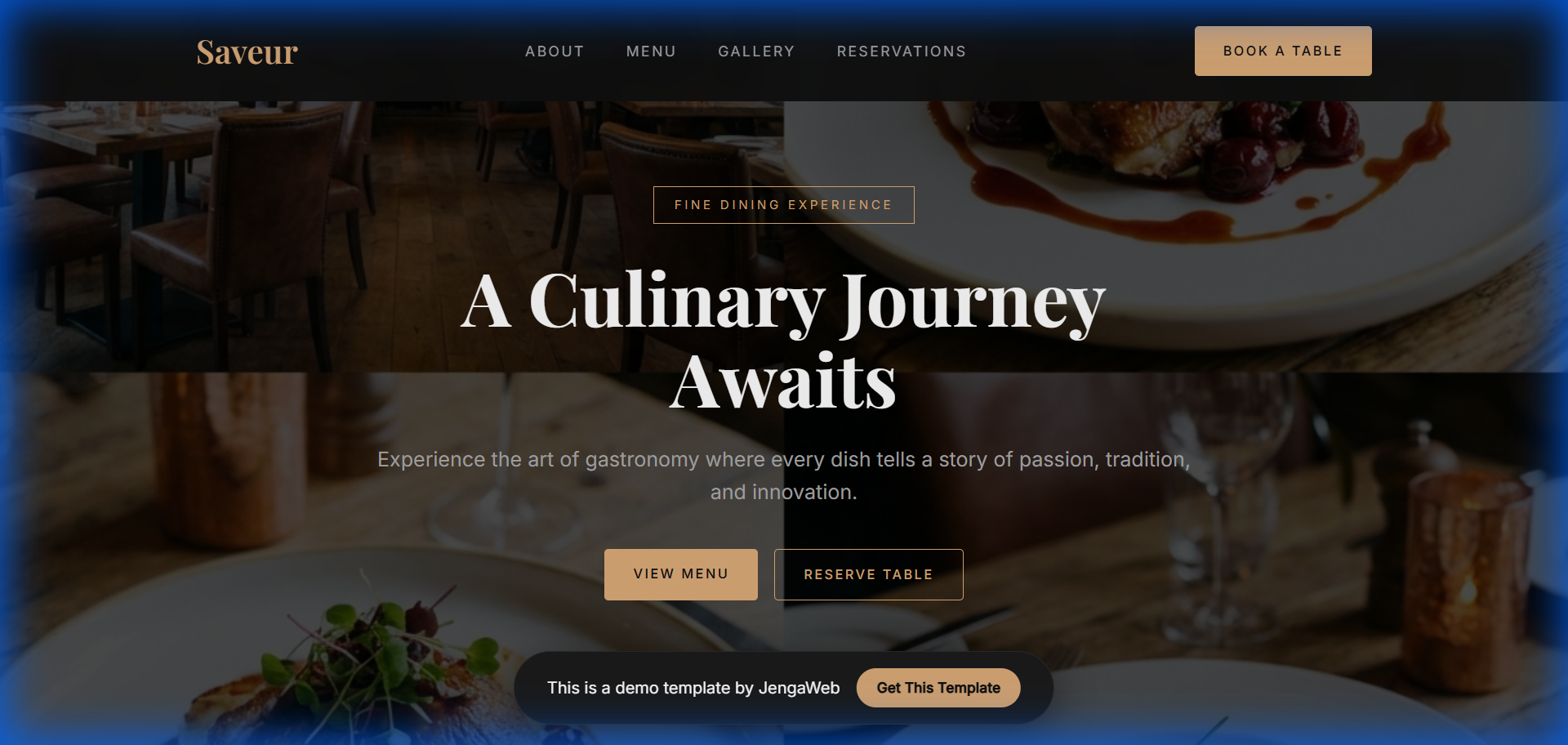 Restaurant Template Preview